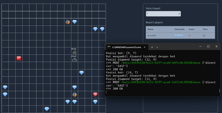 Greedy Algorithm Bot for Etimo Diamonds