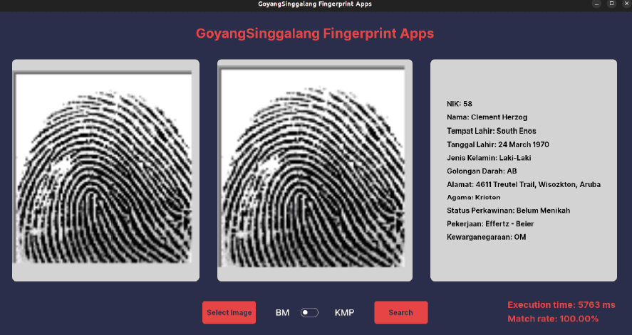 GoyangSinggalang Fingerprint Apps